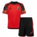 Billige Belgien Børnetøj Hjemmebanetrøje til baby VM 2022 Kortærmet (+ korte bukser)